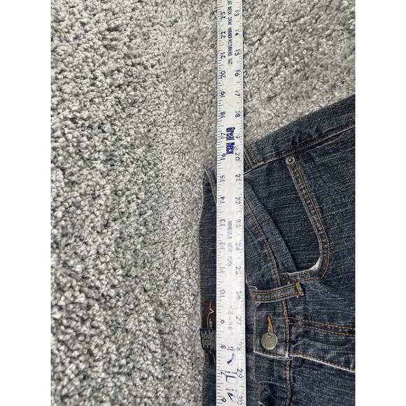 Womens Venezia Stretch Capri Jeans Average Size 14 Dark Wash Apparel Clothes - Picture 6 of 8